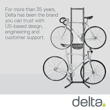 Freestanding Delta Bike Rack - No Drilling Needed for Storage