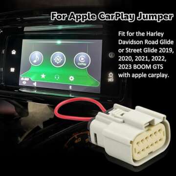 GWNOWZZET Apple CarPlay Jumper for Harley Davidson 2019 and Up GTS Radio