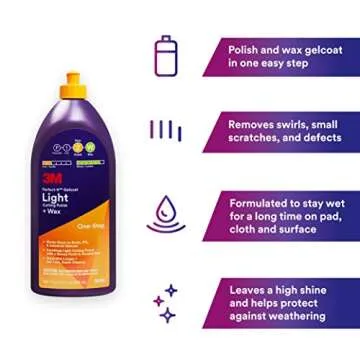 3M Perfect-It Gelcoat Polish + Wax for Boats & RVs