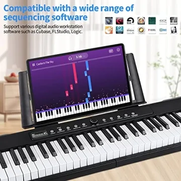 88 Key Full Size Digital Piano with Bluetooth & MIDI