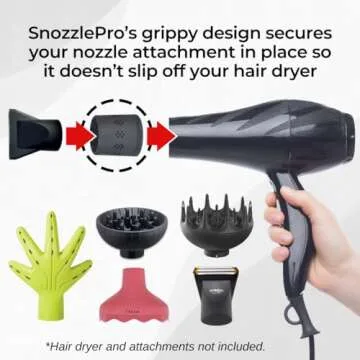 SnozzlePro Universal Hair Dryer Attachment for Xtava Diffuser
