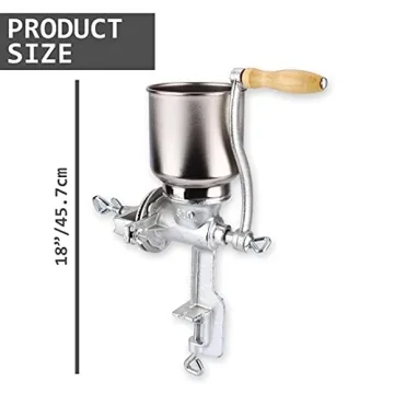 Hand Operated Corn Grain Mill Grinder for Kitchen Use
