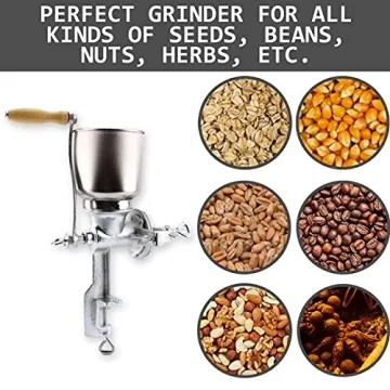 Hand Operated Corn Grain Mill Grinder for Kitchen Use