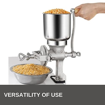 Hand Operated Corn Grain Mill Grinder for Kitchen Use