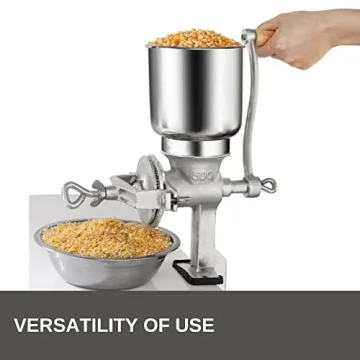Hand Operated Corn Grain Mill Grinder for Kitchen Use