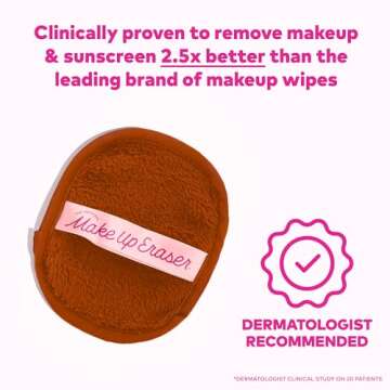 The Original MakeUp Eraser, 7-Day Set, Erase All Makeup With Just Water, Including Waterproof Mascar...