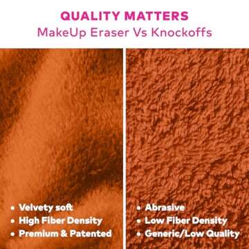 The Original MakeUp Eraser, 7-Day Set, Erase All Makeup With Just Water, Including Waterproof Mascara, Eyeliner, Foundation, Lipstick, Sunscreen, and More! Hot Cocoa, 7ct.