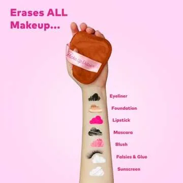 The Original MakeUp Eraser, 7-Day Set, Erase All Makeup With Just Water, Including Waterproof Mascara, Eyeliner, Foundation, Lipstick, Sunscreen, and More! Hot Cocoa, 7ct.