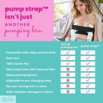 PumpStrap Hands-Free Pumping Bra, Breast Pump Bra for Breastfeeding Pumps for Women, Hands Free Pump...