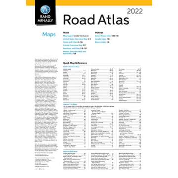 Rand McNally 2022 Road Atlas with Protective Vinyl Cover (United States, Canada, Mexico)