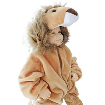 Fantasy World Lion halloween costume-s, for toddler-s, kid-s, girl-s, boy-s, kitty fancy dress-up, cat-s, wild- animal outfit-s, F57 Size: 2t