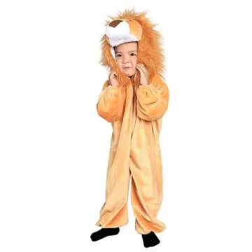 Fantasy World Lion halloween costume-s, for toddler-s, kid-s, girl-s, boy-s, kitty fancy dress-up, cat-s, wild- animal outfit-s, F57 Size: 2t