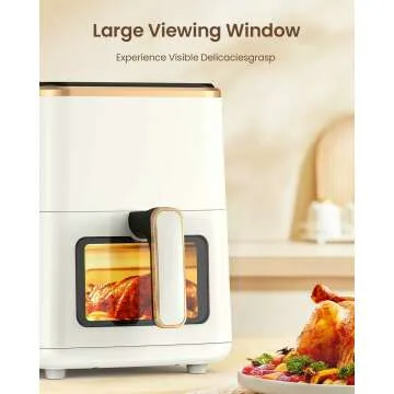 5.3Qt Air Fryer with Viewing Window & Smart Touchscreen