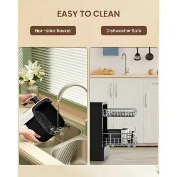 5.3Qt Air Fryer with Viewing Window & Smart Touchscreen