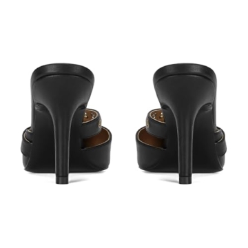 Chic and Comfortable Dsevht Black Kitten Heels for Women