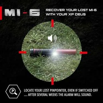 XP Metal Detectors MI-6 Pinpointer, with Wireless connectivity to The Deus II, Deus & ORX Metal detectors, by XP Metal Detectors to be Used by All detectorists (MI-6-AM)
