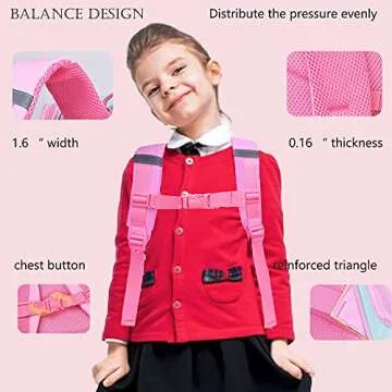 Durable Rainbow Pattern Backpack for Happy Kids