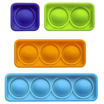 Junior Learning Number Rod Bubble Boards Pop and Learn, Learn to Count Out Numbers, Math and Sensory...