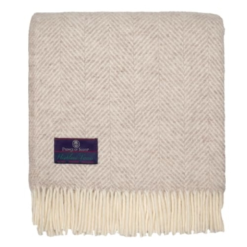 Prince of Scots Herringbone Throw for Ultimate Comfort