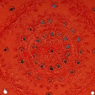 Radhy Krishna Mirror Embroidered Cushion Cover 16X16