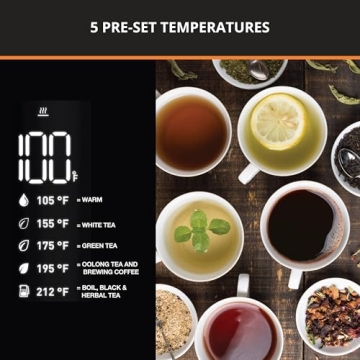 KRUPS Smart Temp Kettle with 5 Temperature Settings