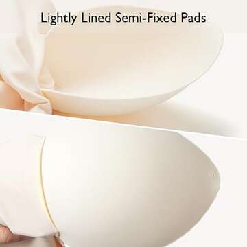 COMFELIE Wireless Bra with Support D-G Cups for Women Seamless Bra, Zero Gravity Sculpt 1-Inch Uplift Full Coverage Bra EB066 Almond