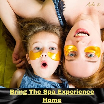 24K Gold Under Eye Patches for Puffiness Relief