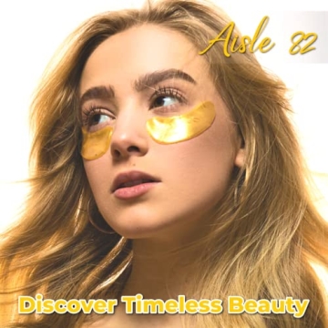 24K Gold Under Eye Patches for Puffiness Relief