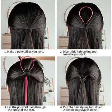 BONAMART ® 2 Pcs Hair Braid Ponytail Maker Styling Tool