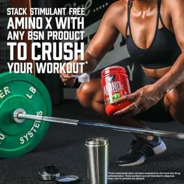 BSN Amino X Muscle Recovery & Endurance Powder with BCAAs, Intra Workout Support, 10 Grams of Amino Acids, Keto Friendly, Caffeine Free, Flavor: Fruit Punch, 30 servings (Packaging May Vary)