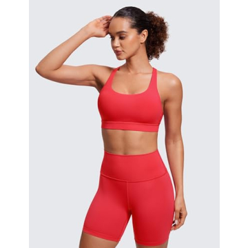 CRZ YOGA Strappy Sports Bra for Yoga and Fitness