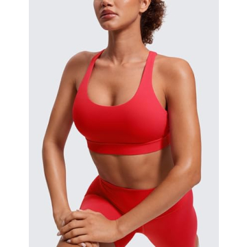 CRZ YOGA Strappy Sports Bra for Yoga and Fitness