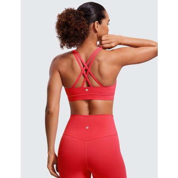 CRZ YOGA Strappy Sports Bra for Yoga and Fitness