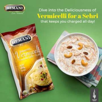HEMANI Roasted Vermicelli Rice Noodle 5.3 OZ - Perfect for Cooking & Baking