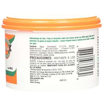 Permatex 33013 Fast Orange Smooth Cream Hand Cleaner, 14 oz., 14 Ounce