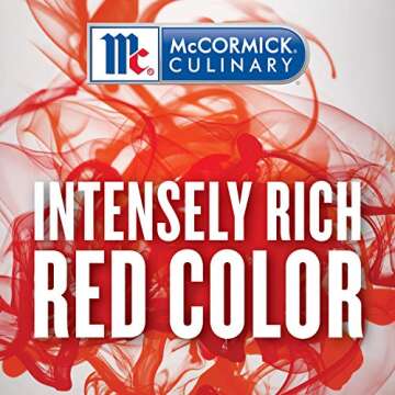 McCormick Culinary Red Food Coloring, 32 fl oz - One 32 Fluid Ounce Bottle of Red Food Dye With Rich...