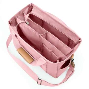 Stylish VIWIME Canvas Tote Bag for Women With Pockets and Adjustable Strap