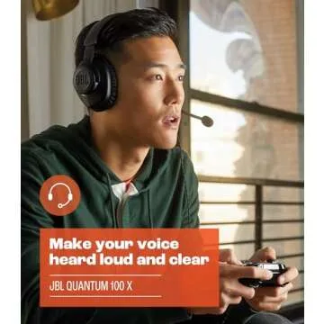 JBL Quantum 100X Wired Gaming Headset - Comfort & Audio Quality