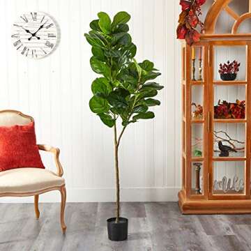 Nearly Natural 4.5ft. Fiddle Leaf Fig Artificial Tree