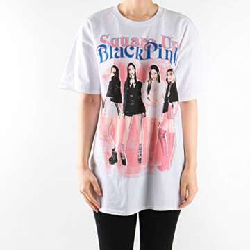 Blackpink in Your Area T-Shirt for Fans - White, Size L