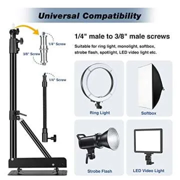 iFongsh 51" Adjustable Wall Boom Arm for Photography Equipment