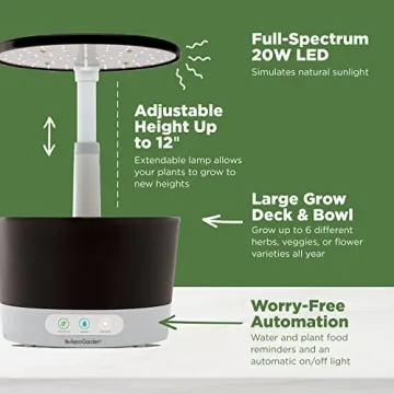 AeroGarden Harvest 360 Indoor Garden System with LED Grow Light