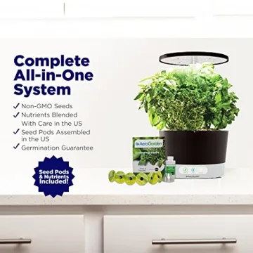 AeroGarden Harvest 360 Indoor Garden System with LED Grow Light