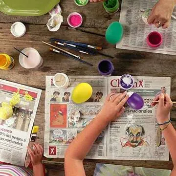 EVNEED 40 Pcs Colorful Egg Shakers for Kids Music Fun