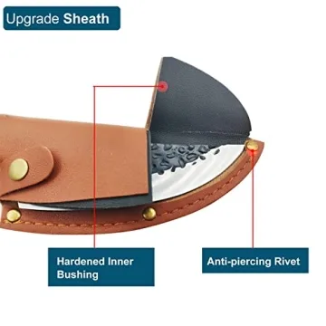 LifHap Butcher Knife with Sheath for Camping and BBQ