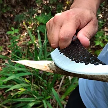 LifHap Butcher Knife with Sheath for Camping and BBQ