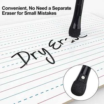 Magnetic Dry Erase Markers, (8 Pack) Dealkits Low Odor White Board Markers Whiteboard Markers with Erasers for Kids Teacher Supplies for Classroom Work on White Board, Calender, Fine Tip Point