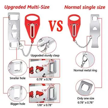 Fority Portable Door Lock for Travel and Home Safety