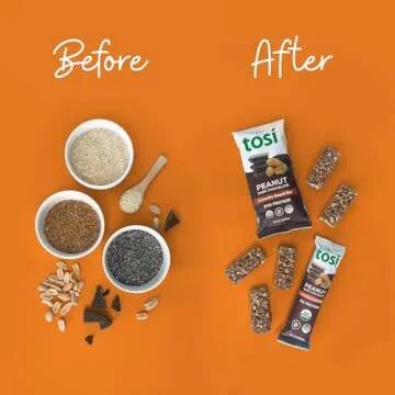 Tosi Crunchy Organic Protein Bars - Vegan & Gluten-Free