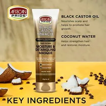 African Pride Black Castor Take Down Masque for Hair